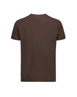 T-SHIRT UOMO "SALEM" IN PIQUET - DARK BROWN 1006 DB BL'KER 