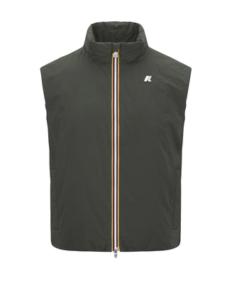 GILET UOMO VALEN PLAIN 70GR - GREEN BLACKISH K2136BW WMR K-WAY 