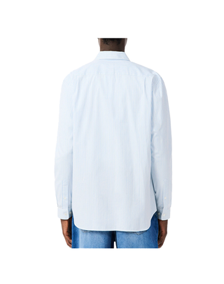 CAMICIA A RIGHE REGULAR FIT IN COTONE PINPOINT - BIANCO CELESTE CH5084 FAC LACOSTE 