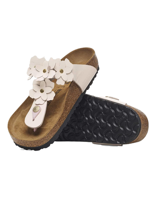 INFRADITO IN PELLE GIZEH FLOWER - LIGHT ROSE 1029287-N LIGHT ROSE BIRKENSTOCK 