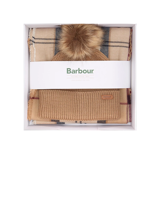 SET REGALO CAPPELLO E SCIARPA "DOVER" - BEIGE LGS0054 BE31 BARBOUR 
