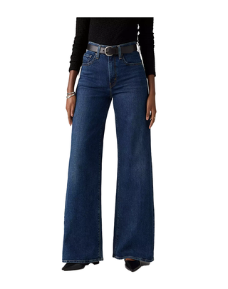 JEANS DONNA "728" PALAZZO VITA ALTA IN DENIM BLU SCURO 0039B-0004 U LEVI'S 