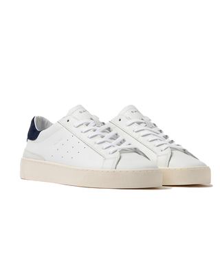SNEAKERS "SONICA CALF" DA UOMO - WHITE-BLUE SONICA CALF WL D.A.T.E. 