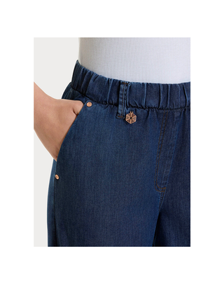 JEANS CARROT CON TASCHE IN LIGHT DENIM - JEANS DN18P7/00001 DENIM RAGNO 