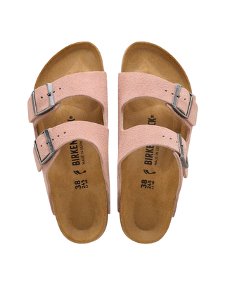 SANDALO ARIZONA IN PELLE SCAMOSCIATA - PINK CLAY 1031651-S PINK CLAY BIRKENSTOCK 