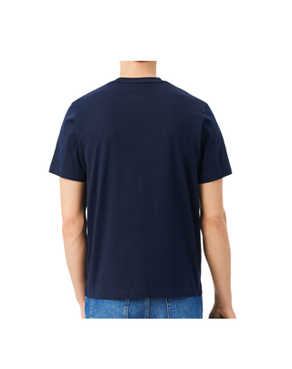 T-SHIRT UOMO TAGLIO CLASSICO - BLU NAVY TH7318 166 LACOSTE 