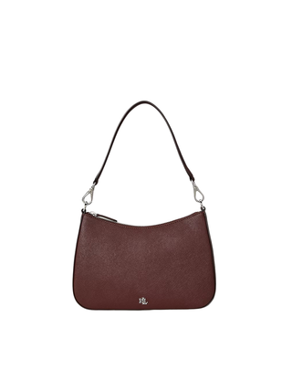 BORSA IN VERA PELLE " DANNI " - DARK GARNET 431883768 052 RALPH LAUREN 