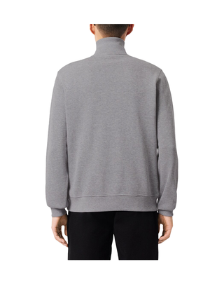 FELPA INTERLOCK A COLLO ALTO CON ZIP - GRIGIO SH1927 CCA LACOSTE 