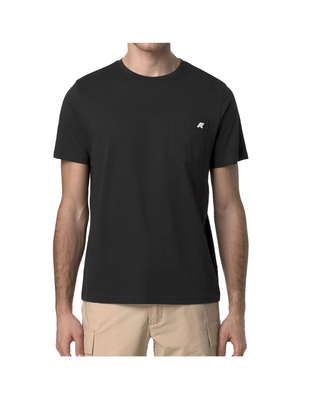 T-SHIRT UOMO CON TASCHINO "SIGUR JERSEY SLIM" - BLACK PURE K31368W USY K-WAY 