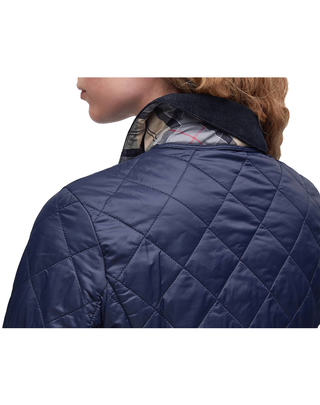 GIACCA DONNA TRAPUNTATA DEVERON - NAVY PALE PINK LQU1012 NY71 BARBOUR 