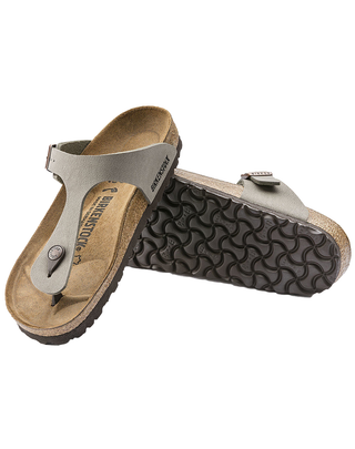 INFRADITO UOMO "GIZEH " BIRKO-FLOR  PIANTA NORMALE - STONE 043391-N STONE BIRKENSTOCK 