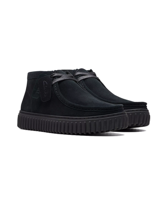 SCARPE UOMO " TORHILL HI " - BLACK SUEDE 2617 3664 CLARKS 