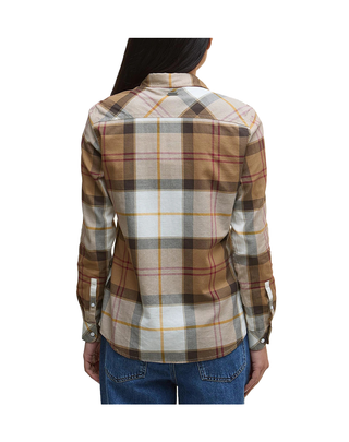 CAMICIA DONNA "BREDON" TARTAN - BEIGE SCURO LSH1353 ST72 BARBOUR 