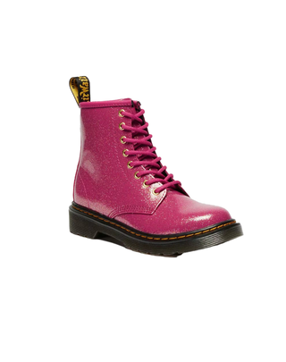 STIVALI JUNIOR " 1460 " IN PELLE LUCIDA GLITTERATA FUXIA 41436650 FUXIA DR.MARTENS 