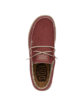 SCARPE UOMO IN TESSUTO " WALLY BRAIDED " - POMPEIAN RED
