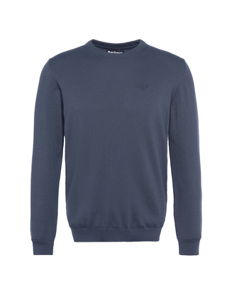 MAGLIONE UOMO IN COTONE PIMA - CLASSIC NAVY MKN0932 NY91 BARBOUR 