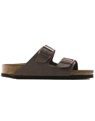 SANDALO ARIZONA PIANTA STRETTA IN BIRKO-FLOR NUBUCK - MOCCA 0151183 MOCCA BIRKENSTOCK 