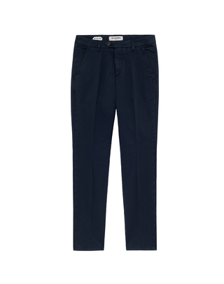 PANTALONE CHINO NEW ROLF IN GABARDINA - BLU RRU013C9250112 C0048 ROY ROGERS 