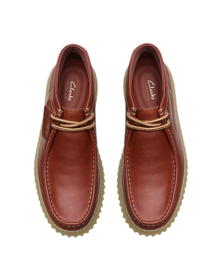 SCARPE UOMO " TORHILL HI " IN PELLE MARRONE