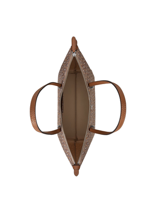 BORSA SHOPPER KEATON 26 TOTE - MARRONE FANTASIA 431916737 039 RALPH LAUREN 