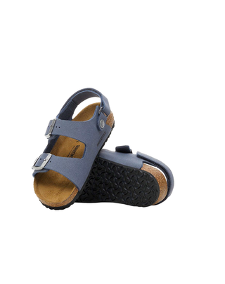 SANDALO KIDS " MILANO " IN BIRKOFLOR - NAVY 1030427-S NAVY BIRKENSTOCK 