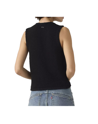 GILET DONNA MINI HELEN LAVORAZIONE  BOUCLE' - NERO 005AB-0001 U LEVI'S 