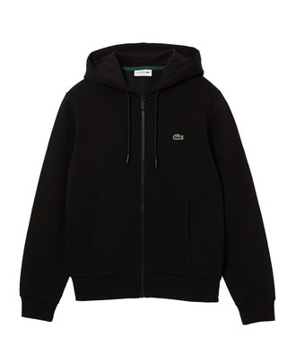 FELPA INVERNALE UOMO FULL ZIP  CON CAPPUCCIO - NERO SH9626 031 LACOSTE 