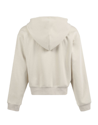 FELPA FULL ZIP CON CAPPUCCIO DONNA WILLO - BEIGE WILLO ZPED HOODIE BEIGE NO NAME 