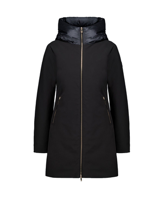 PIUMINO LUNGO IN SOFTSHELL " MIRE 3.0 " - BLACK MIRE 206XXP CIESSE PIUMINI 