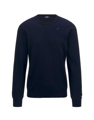 MAGLIONE UOMO "SEBASTIEN COTTON PS" -  BLUE DEPTH K4122YW K89 K-WAY 