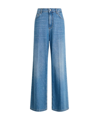 JEANS DONNA FLARE VITA ALTA CON RICAMO SU TASCA WA5445 78895 LIU JO 