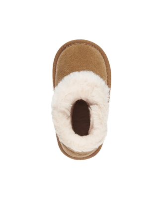 STIVALETTO INFANT "TODDLE" IN PELLE - CHESTNUT B10737- CHESTNUT EMU 