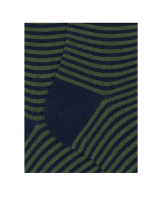 CALZE LUNGHE UOMO RIGHE WINDSOR - VERDE BLU AP102901 31080 GALLO 