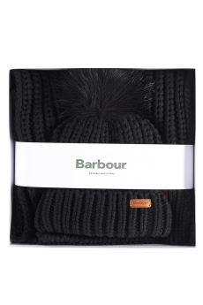 SET REGALO CAPPELLO E SCIARPA DONNA SALTBURN - NERO LGS0023 BK11 BARBOUR 
