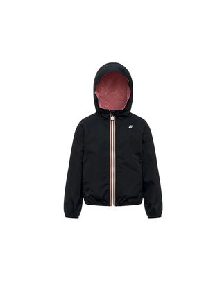 GIUBBINO GIRL 3-8 ANNI "P. LILY PLUS.2 REVERSIBLE" - BLACK PURE-PINK GERANIUM K61313W C62 K-WAY 