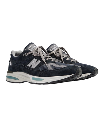 SNEAKERS UOMO " MADE IN UK 991V2" - NAVY U991NV2 NAVY D NEW BALANCE 