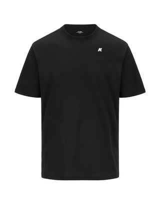 T-SHIRT UOMO " SOLO JERSEY " - BLACK K3136CW USY K-WAY 
