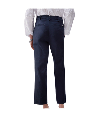 PANTALONE DONNA CHINO CON PATTE - BLU WA6463T9257 93924 LIU JO 