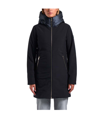 PIUMINO LUNGO IN SOFTSHELL " MIRE 3.0 " - BLACK MIRE 206XXP CIESSE PIUMINI 