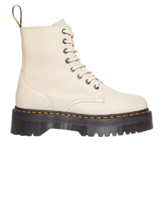 Stivali Platform "Jadon 3" In Pelle Pisa Donna - Beige 26378292 BEI DR.MARTENS 
