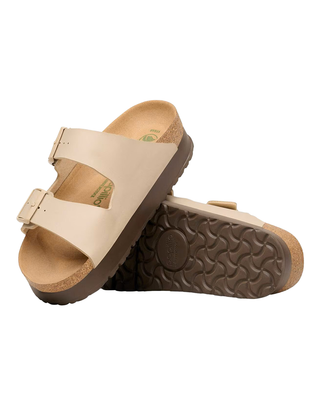 SANDALO "ARIZONA PLATFORM" IN BIRKO-FLOR / SANDCASTLE 1031261-S SANDCASTLE VEG BIRKENSTOCK 