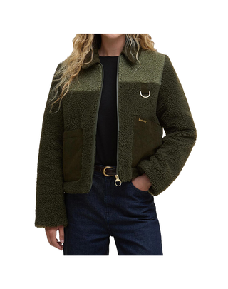 GIUBBINO DONNA MALENA FLEECE - VERDE LFL0080 OL51 BARBOUR 