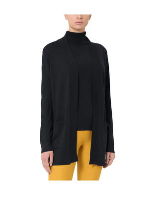 CARDIGAN DONNA "FOUR SEASONS" - NERO DI44TI 020 RAGNO 