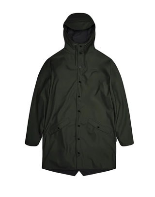 IMPERMEABILE UNISEX "LONG JACKET " - GREEN RA12020 03 RAINS 