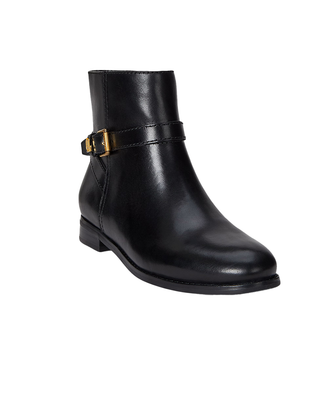 STIVALETTI DONNA IN PELLE " BROOKE II " - NERO 802967768 001 RALPH LAUREN 