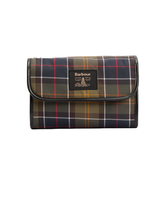 BEAUTY CASE UNISEX TARTAN HANGING - VERDE MAC0425 OL91 BARBOUR 