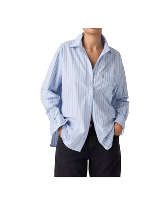 CAMICIA DONNA HARLIE BOYFRIEND - FANTASIA RIGA 001HM-0014 BLUE LEVI'S 