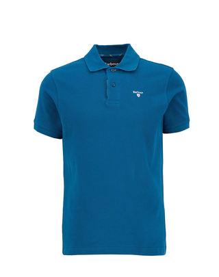 POLO UOMO IN PIQUE'  DI COTONE - LYONS BLUE MML0012 AQ72 BARBOUR 