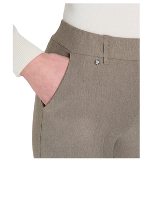 PANTALONE DONNA IN TESSUTO COMPACT - BEIGE DB24PP 178M RAGNO 