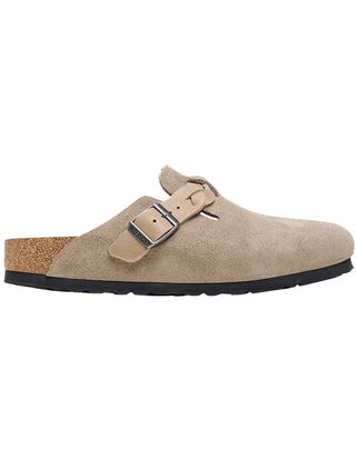 SABOT DONNA "BOSTON BRAIDED" IN PELLE SCAMOSCIATA TAUPE 1026694-S TAUPE BIRKENSTOCK 